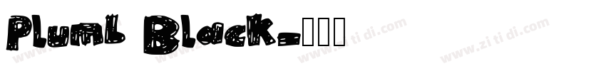 Plumb Black字体转换